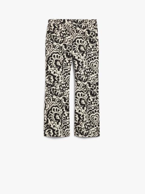CADMIO Printed canvas trousers