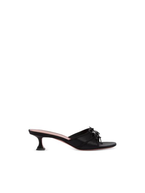 Eleonora bow silk sandals