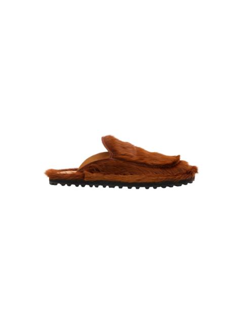FUR SLIDES (BROWN)