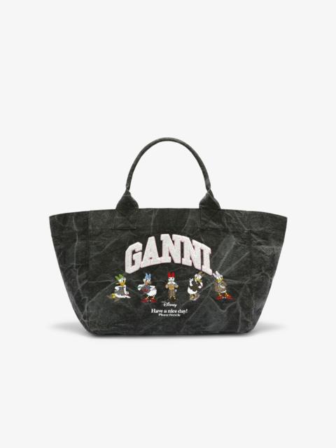 GANNI X DISNEY DAISY DUCK BLEACHED MEDIUM TOTE