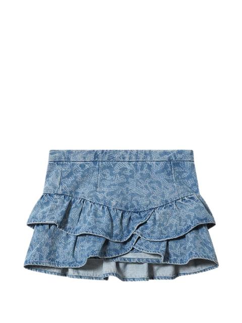 LEYJE ruffled mini skirt