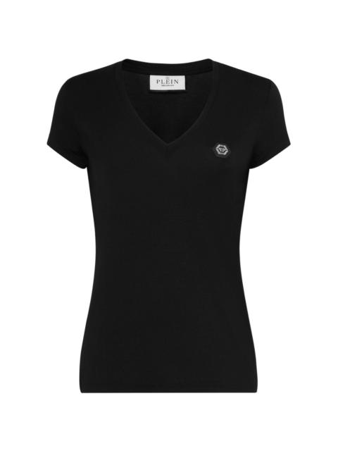 logo-appliquÃ©d cotton T-shirt