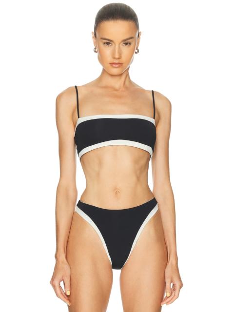 Fosca Reversible Crop Bikini Top