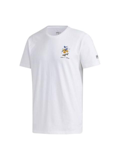 adidas neo Donald Duck Sports Round Neck Short Sleeve White GJ5644