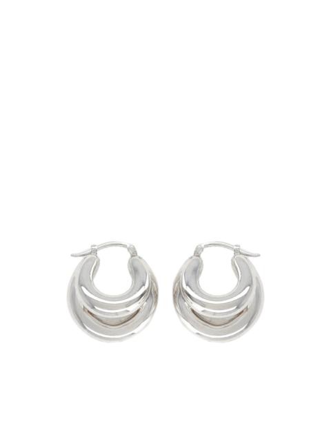 Blow Up layered hoop earrings