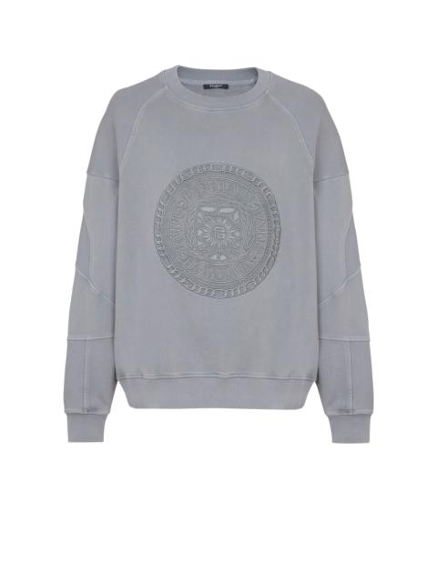 Embroidered Balmain Médaille sweatshirt
