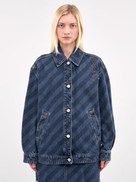 Diagonal Denim Jacket