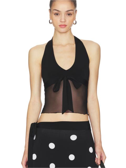 May Mesh Halter Top