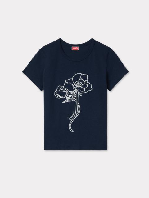 'KENZO Archive Rose' outlined T-shirt in cotton