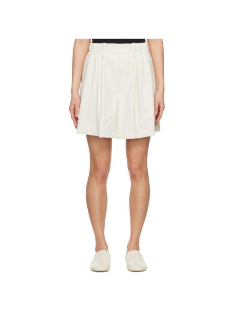 Off-White Figure Faux-Leather Shorts
