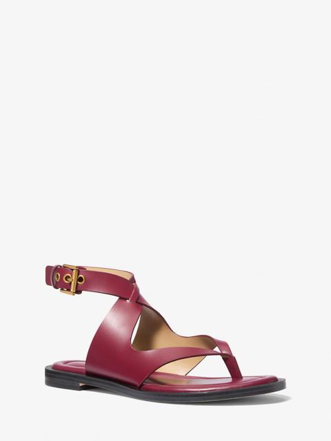 Irene Leather Wrap Sandal
