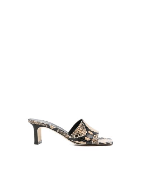 Jessie snakeskin-print sandals