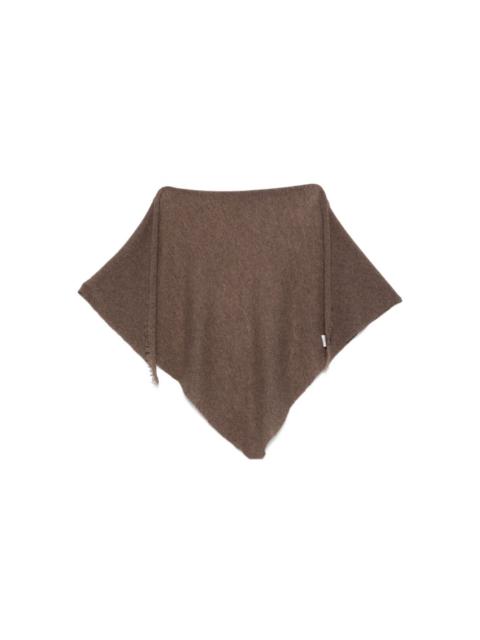 Chal Triax frayed-edge shawl