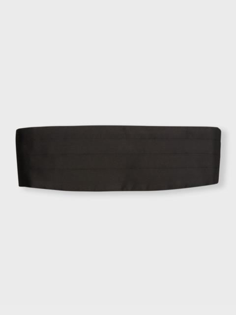 Men's Pleated Silk Cummerbund