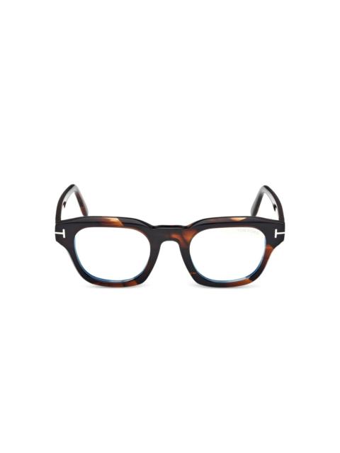 square-frame glasses