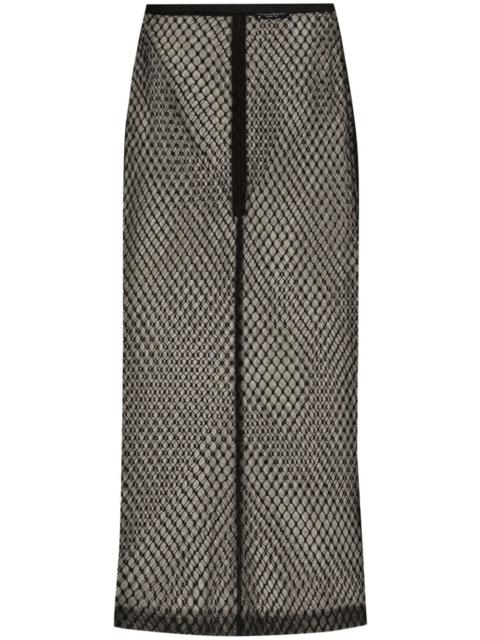mesh pencil skirt