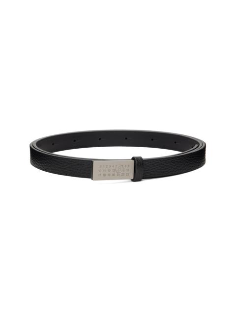 Black Numeric Leather Belt