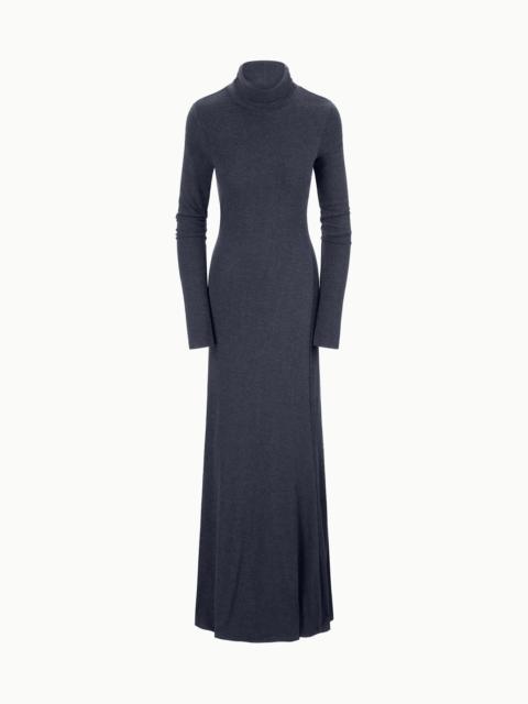 STAUD VANYA DRESS CHARCOAL