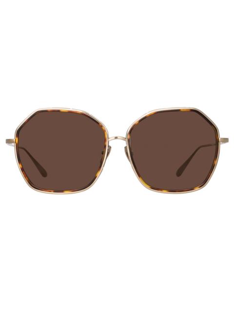 ROWE OVERSIZE SUNGLASSES IN LIGHT GOLD