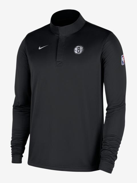 Brooklyn Nets Men's Nike Dri-FIT NBA 1/4-Zip Long-Sleeve Top