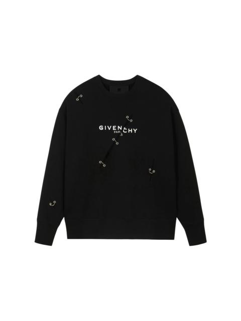 Givenchy Metal Details Oversized Sweatshirt Black