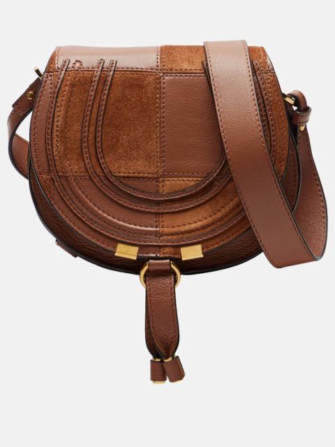 Marcie Small leather and suede crossbody bag