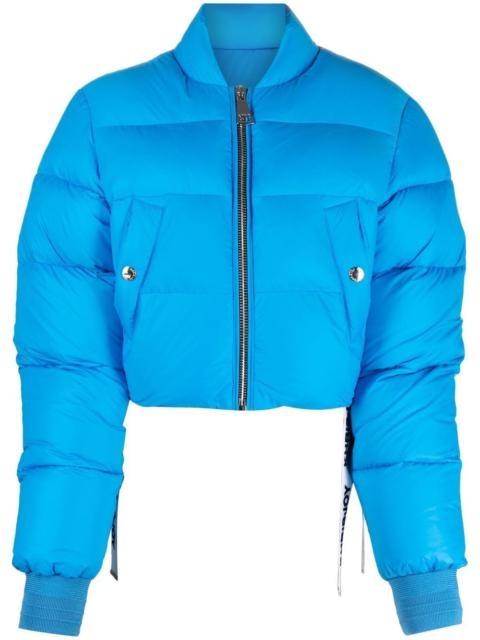 cropped padded bomber jacket