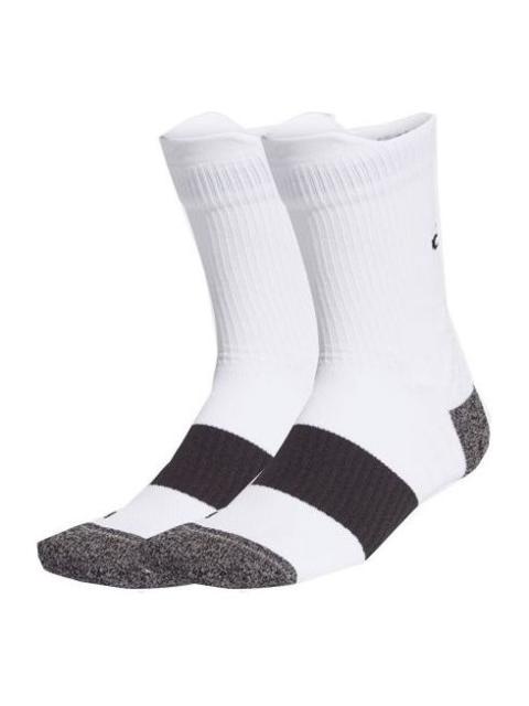 adidas Ru Ub21 Cr Sock Colorblock Sports Socks Couple Style One Pair White GI7670