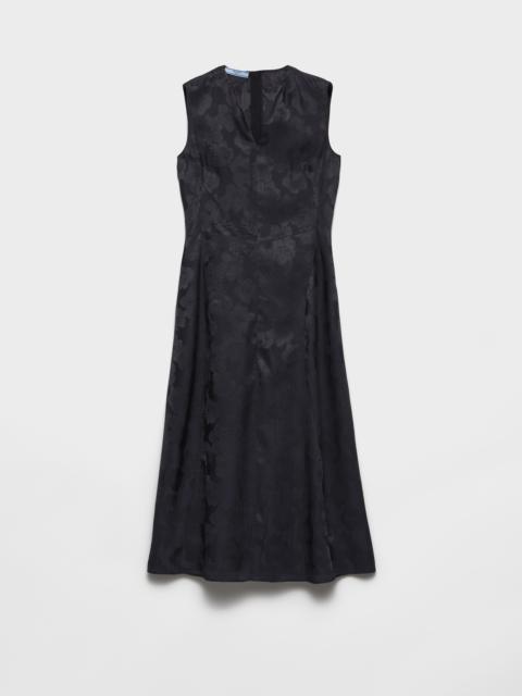 Floral jacquard dress