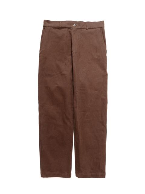 Balloon Trousers Heavy Cotton Drill Bark Brown