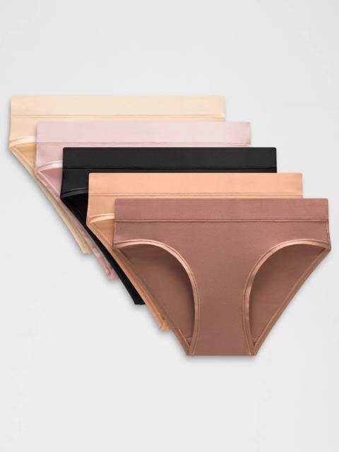 UnderEase Mid-Rise Bikini Underwear *5 Pack