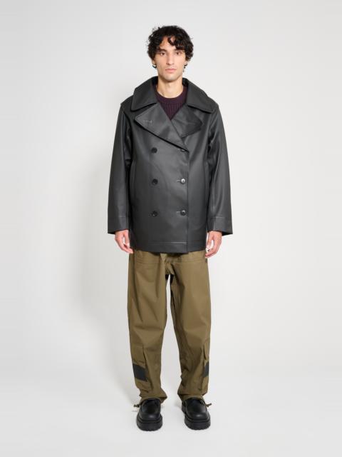 Tranholmen Double Breasted Raincoat Black