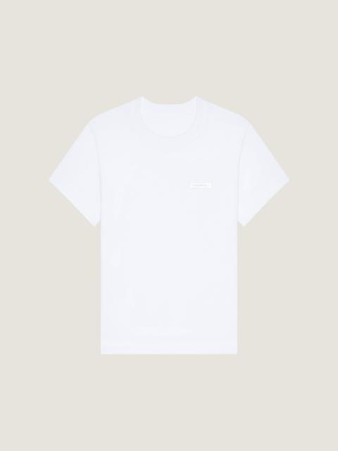 T-SHIRT IN COTTON WITH GIVENCHY PATCH