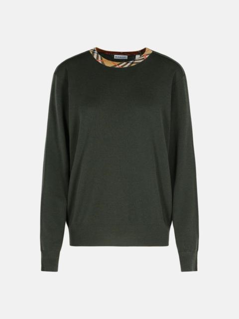'MICHAEL' DARK GREEN WOOL SWEATER