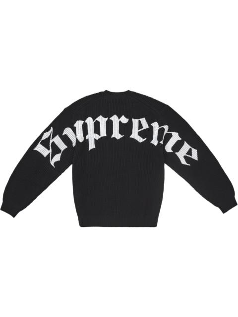 Supreme Old English Printed Sweater Black