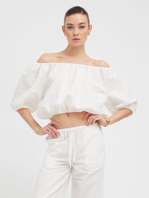 WHITE LINEN ISABEL TOP