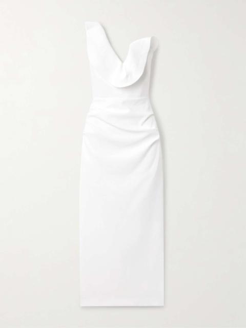 Requiem strapless faille gown White