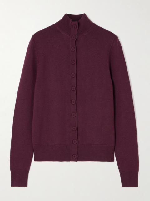 Wool Turtleneck Cardigan