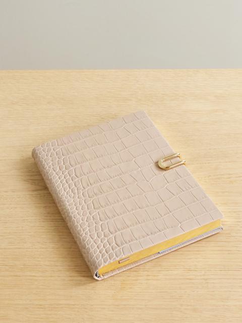 Soho Croc-effect Leather Notebook