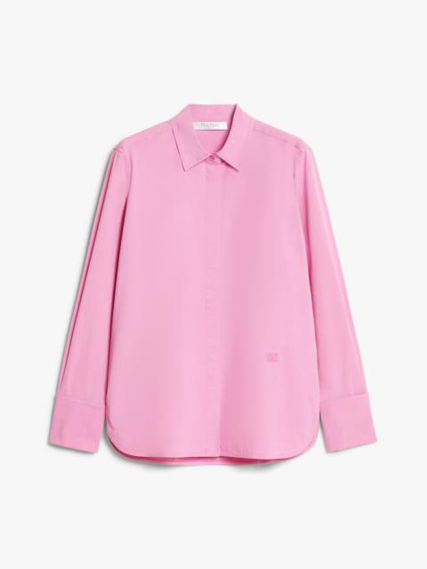 FRANCIA Stretch canvas fitted shirt