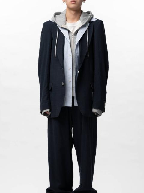 Mix Layered Wool Jacket