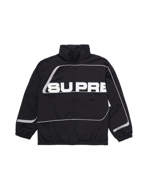 Supreme S Paneled Track Jacket Black