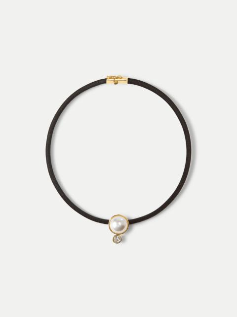 PEARL PENDANT CORD NECKLACE