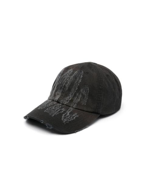 Crisis distressed-logo cap