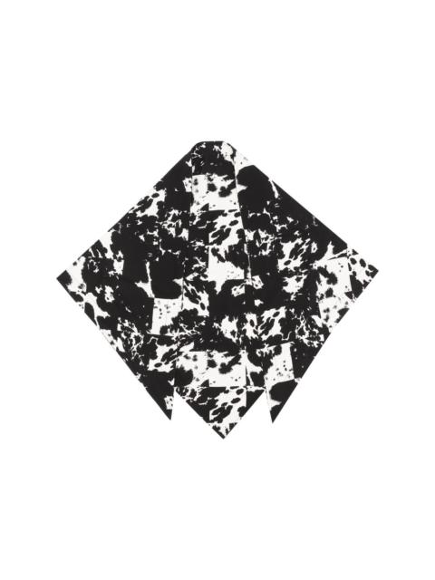 abstract-print scarf