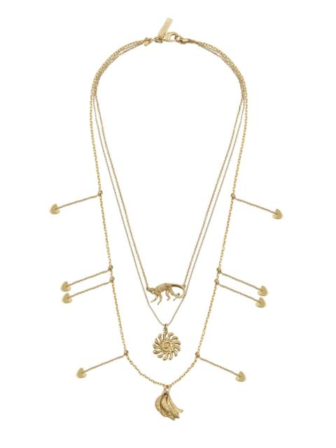 Jem Multi Chain Charm Necklace