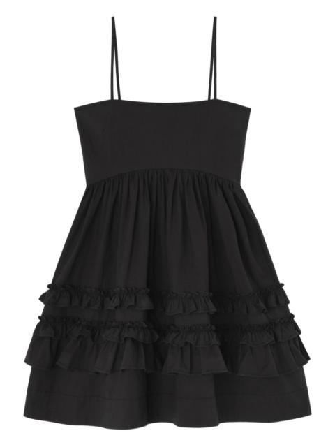 ruffled mini dress