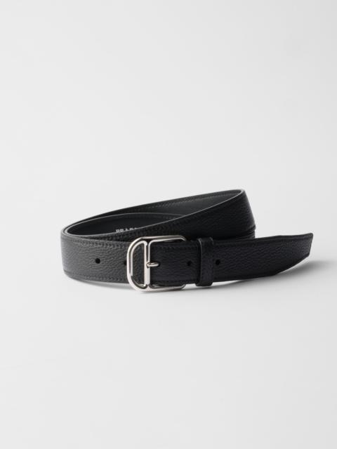 Leather belt