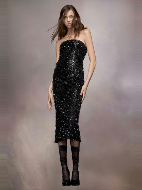 Hand embroidered sequin dress