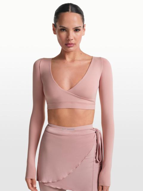 NikeSKIMS Matte Women's Long-Sleeve Wrap Top